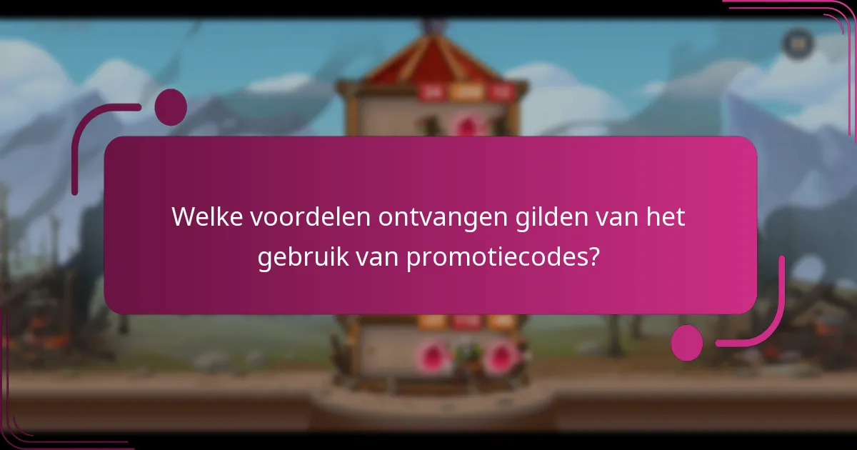 Welke voordelen ontvangen gilden van het gebruik van promotiecodes?